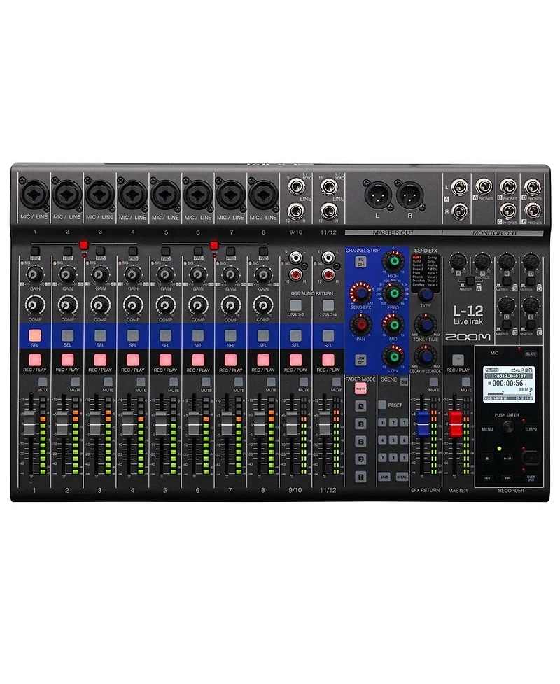 Zoom LiveTrak L-12 12-Channel Digital Mixer & Multitrack Recorder