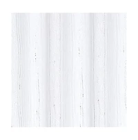 Rt Designers Collection Iceland Metallic Blackout Curtain Panel White