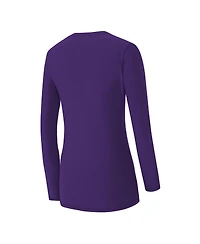 Concepts Sport Women's 2-Piece Purple Baltimore Ravens Chestnut Long Sleeve T-Shirt and Pants Sleep Set