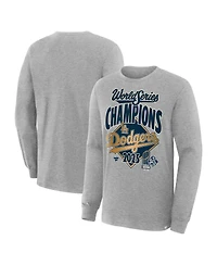 Fanatics Men's Steel Los Angeles Dodgers 2025 World Series Champions Locker Room Long Sleeve T-Shirt
