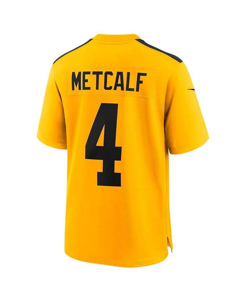 Nike Men's Dk Metcalf Gold Pittsburgh Steelers Alternate 1933 Throwback Game Jersey