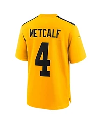 Nike Men's Dk Metcalf Gold Pittsburgh Steelers Alternate 1933 Throwback Game Jersey