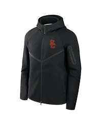 Nike Men's Black Usc Trojans Tech Fleece Full-Zip Windrunner Hoodie