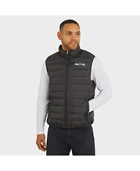 Fanatics x Nfl Men's Gray Seattle Seahawks Packable Full-Zip Vest with Travel Bag