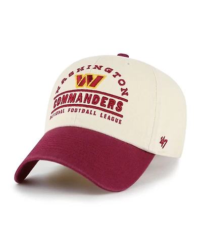 '47 Brand Men's Natural Washington Commanders Windham Clean Up Adjustable Hat