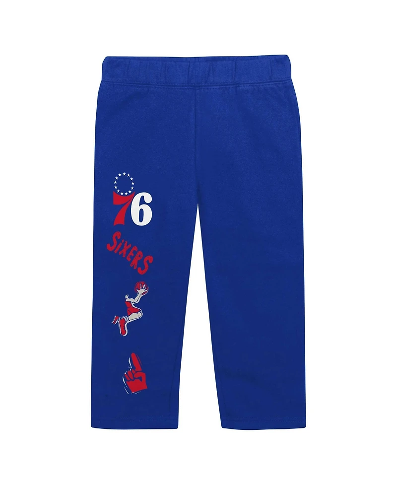 Outerstuff Toddler 2-Piece Red Philadelphia 76ers Give and Go Pullover Hoodie Sweatpants Set