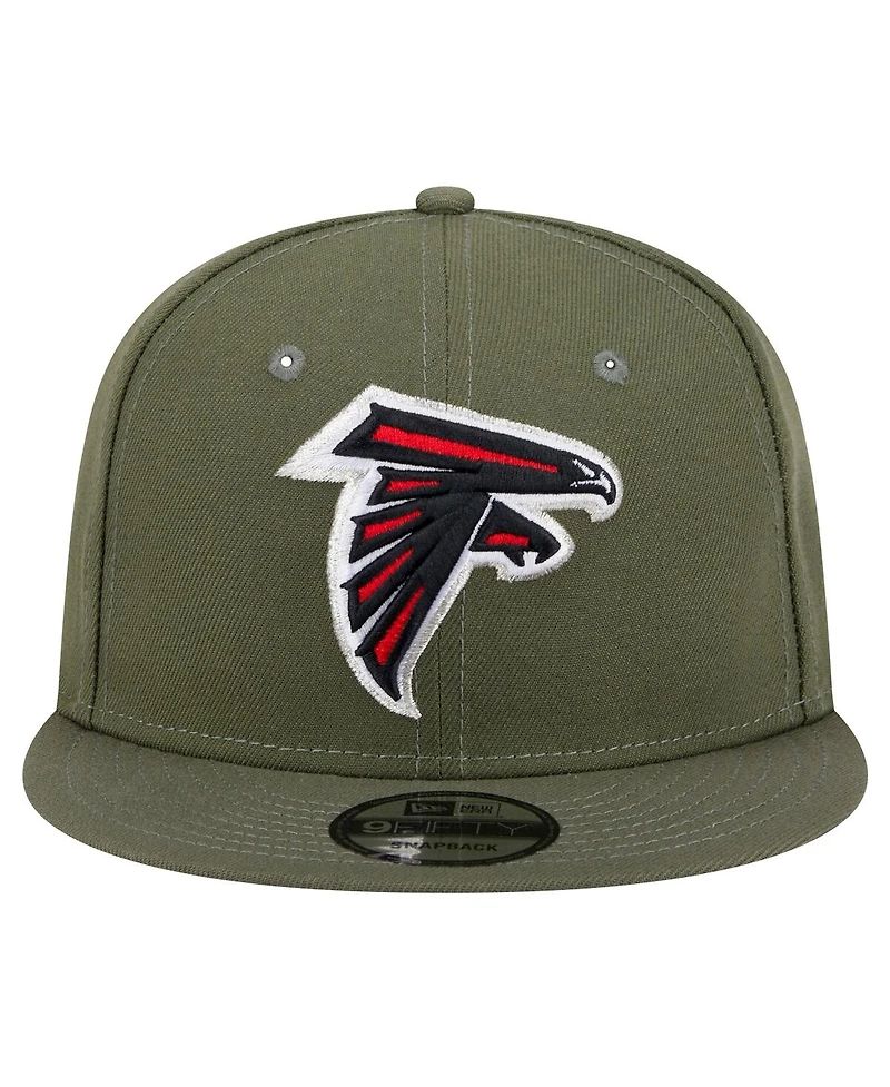 New Era Men's Olive Atlanta Falcons Main 9FIFTY Snapback Hat