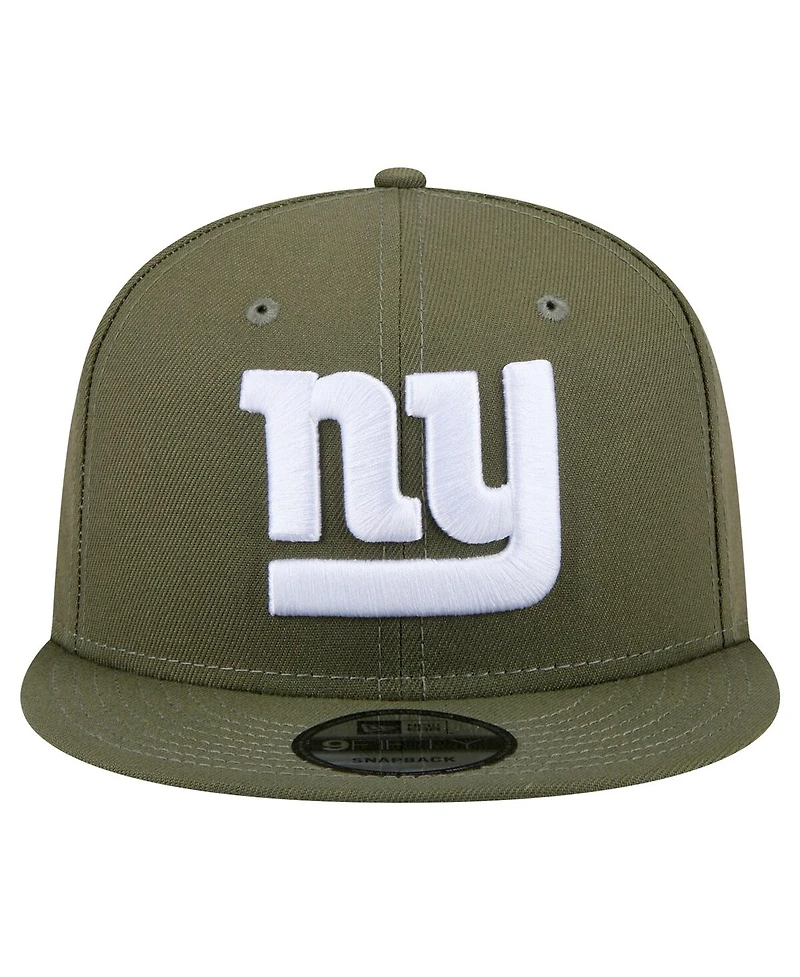 New Era Men's Olive New York Giants Main 9FIFTY Snapback Hat