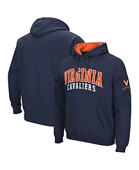 Colosseum Men's Navy Virginia Cavaliers Double Arch Pullover Hoodie