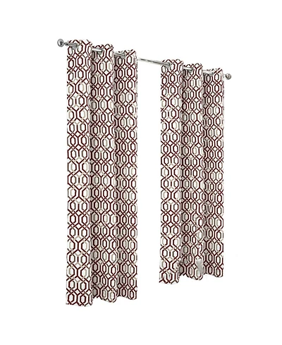 Rt Designer Collection Rory Printed Blackout Luxurious Decorative Grommet Curtain Panel 54" x 84