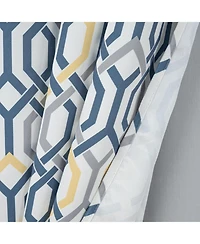 Rt Designer Collection Rory Printed Blackout Luxurious Decorative Grommet Curtain Panel 54" x 90" Yellow