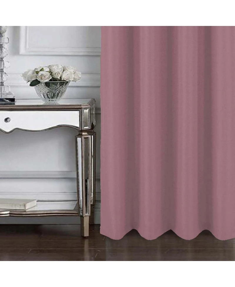 Rt Designer Collection Cindy Textured 2 Pack Grommet Curtain Panel 36" x 84" Rose