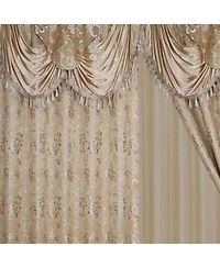 Rt Designers Collection Clayton 2-Piece Double Panel Modern Energy Saving Grommet Curtain Panels - Each Panel 54" X 84" Taupe