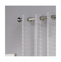 Rt Designers Collection Wanda Box Voile Light Filtering One Grommet Curtain Panel 54" x 90" Blush