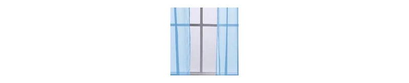Rt Designers Collection Cara One Sheer Grommet Light Filtering Curtain Panel 54" x 90" Neon
