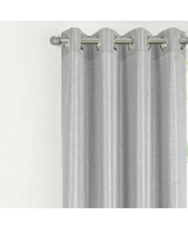 Rt Designer Collection Gibson Luxurious Decorative Grommet Curtain Panel 54" x 90" Silver