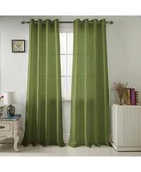 Rt Designer Collection Nancy Grommet Luxurious Modern Design Curtain Panel 54" x 95" Sage