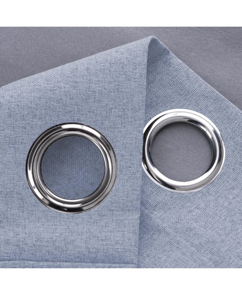 Rt Designers Collection Boden 100% Blackout Grommet Curtain Panel 54" x 90" Sky Blue