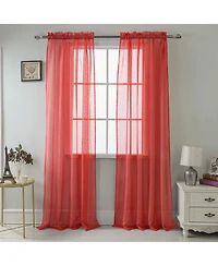 Rt Designer Collection Celine Sheer Luxurious Modern Design Curtain Panel