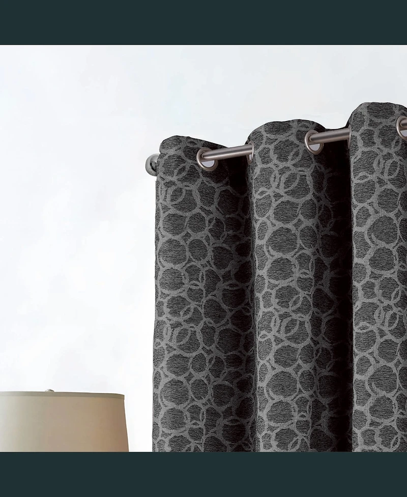 Rt Designer Collection Jasper Lurex Jacquard 2 Pack Grommet Curtain Panel 36" x 84