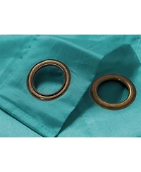 Rt Designer Collection Nancy Grommet Luxurious Modern Design Curtain Panel 54" x 95" Teal