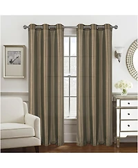 Rt Designer Collection Nancy Grommet Luxurious Modern Design Curtain Panel 54" x 95" Taupe