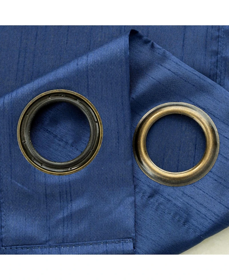 Rt Designer Collection Nancy Grommet Luxurious Modern Design Curtain Panel 54" x 95" Navy Blue