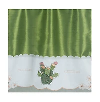 Rt Designer's Collection 3 Piece Set Adds Charm Any Kitchen Decor Monarch Cactus Kitchen Curtain 52" x 18" Sage
