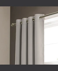 Rt Designers Collection Anchorage Blackout Grommet Curtain Panel 54" x 84" Silver