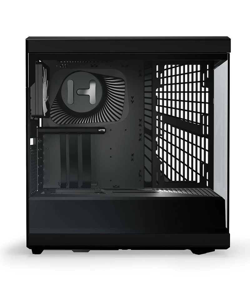 Hyte Y40 S-Tier Aesthetic Panoramic Tempered Glass Atx Mid-Tower Gaming Computer Case, Black