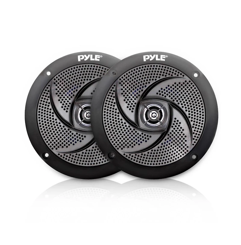 Pyle 4 Waterproof Marine Speakers - 2-Way Full Range Sound (PLMRS4B.5)