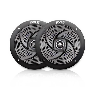 Pyle 4 Waterproof Marine Speakers - 2-Way Full Range Sound (PLMRS4B.5)