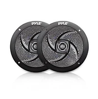 Pyle 4 Waterproof Marine Speakers - 2-Way Full Range Sound (PLMRS4B.5)