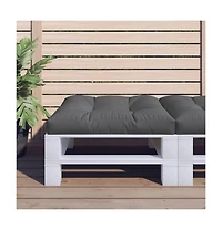 vidaXL Pallet Cushion Anthracite 27.6"x27.6"x4.7" Fabri