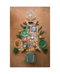 Streamdale 4.7" Glass Christmas Ball Ornaments Decorative Hanging Tree Ornaments Set of 4