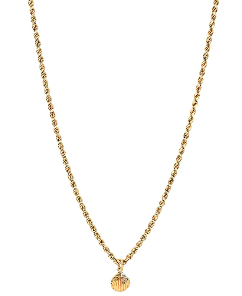 Giani Bernini Primavera Gold Over Silver Small Shell on Curb Necklace