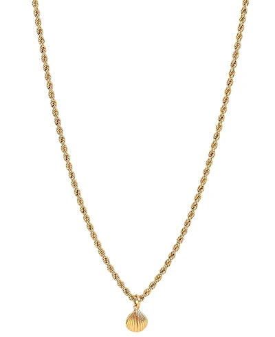 Giani Bernini Primavera Gold Over Silver Small Shell on Curb Necklace