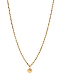 Giani Bernini Primavera Gold Over Silver Small Shell on Curb Necklace