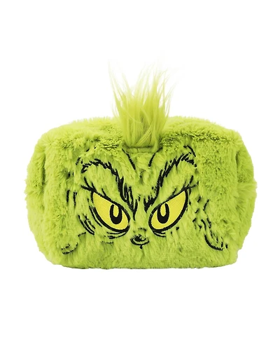 The Grinch Big Face Character Women's Green Cosmetic Toiletry Bag