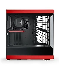 Hyte Y40 S-Tier Aesthetic Panoramic Tempered Glass Atx Mid-Tower Gaming Computer Case, Red