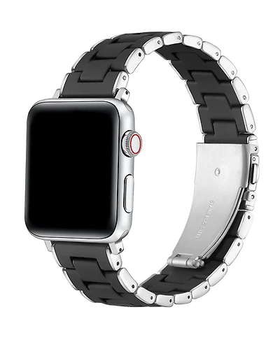 Posh Tech Orla Silicone Metal Band for Apple Watch