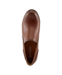 Patrizia Women s Julaneah Embossed Slip-On Shooties with Elastic Fit and Block Heel