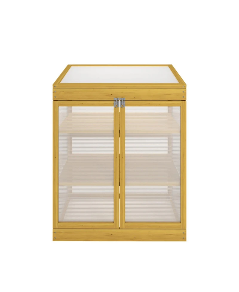 Streamdale Furniture Wooden Cold Frame Greenhouse