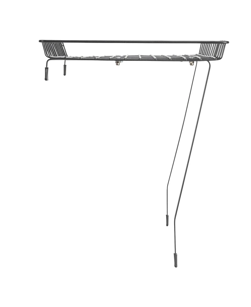 Household Essentials Rear Display Over-The-Washer Storage Shelf, Silver