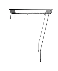 Household Essentials Rear Display Over-The-Washer Storage Shelf, Silver