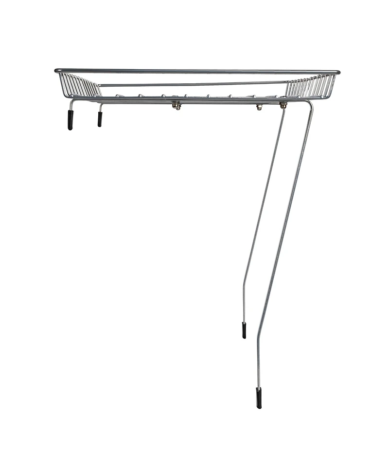 Household Essentials Rear Display Over-The-Washer Storage Shelf, Silver