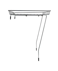 Household Essentials Rear Display Over-The-Washer Storage Shelf, Silver