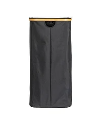 Household Essentials Sleek Laundry Hamper with Dual Mesh Liners and Lid, Black