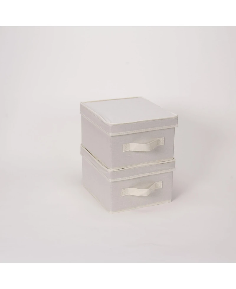 Household Essentials Medium Storage Bin with Lid, Natural