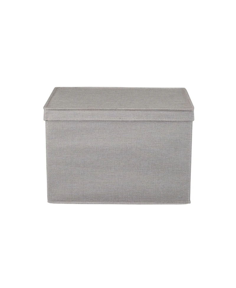 Household Essentials Medium Storage Bin with Lid, Natural